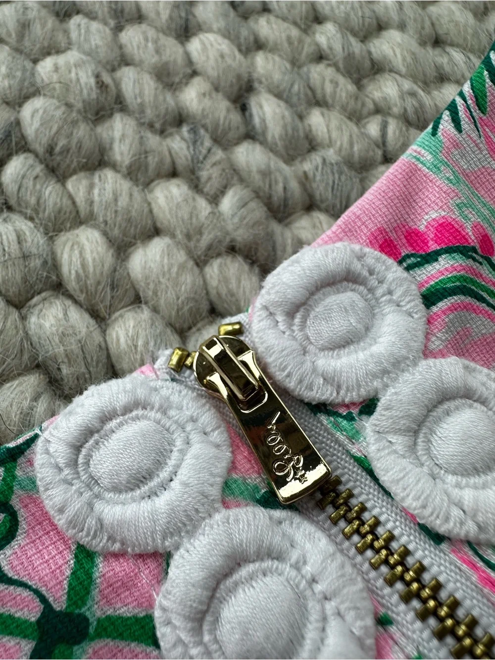Lilly Pulitzer Pink & Green Tropical Print Mini Dress - Picture 6 of 7